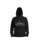 Adult Men's Black Hoody Design 1