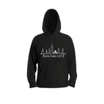 Adult Men's Black Hoody Design 1 - Black