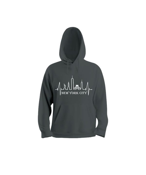 Adult Men's Black Hoody Design 1 - Image 2