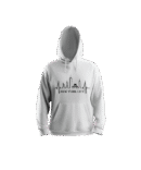 Adult Men's Black Hoody Design 1