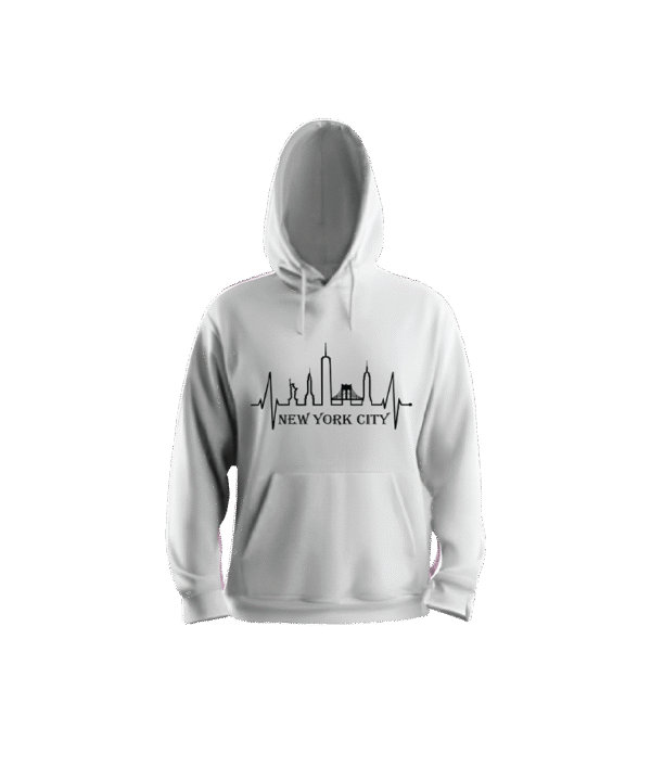 Adult Men's Black Hoody Design 1 - Image 7